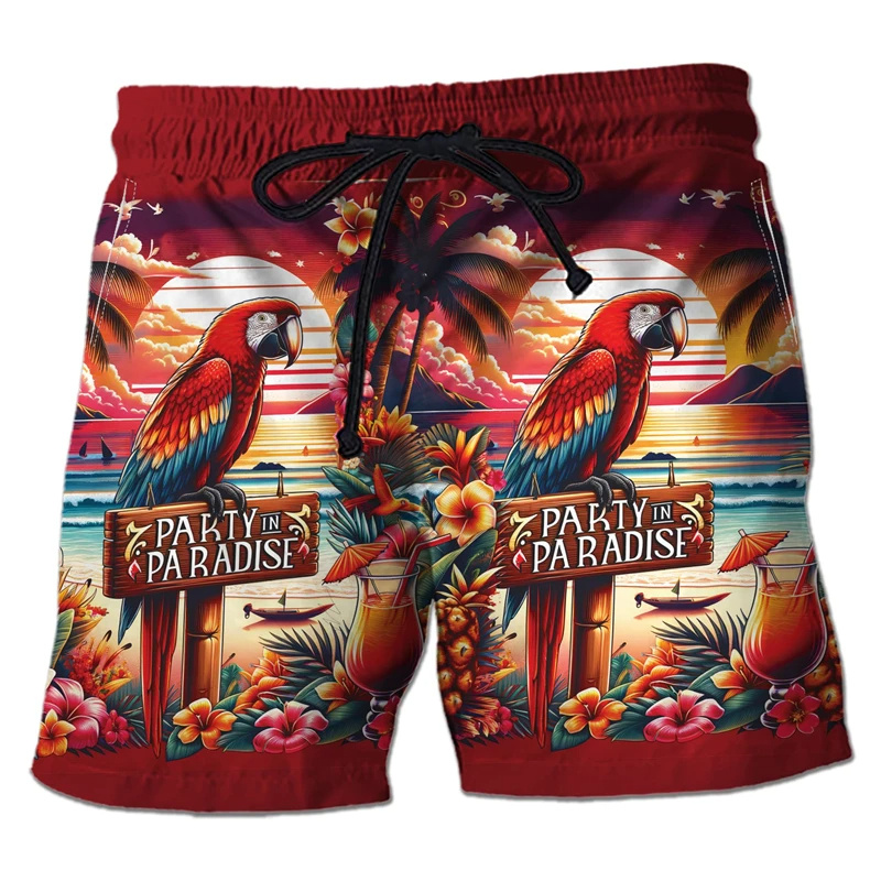 Trunks Board Surf - Pantaloni corti con stampa 3D Parrot