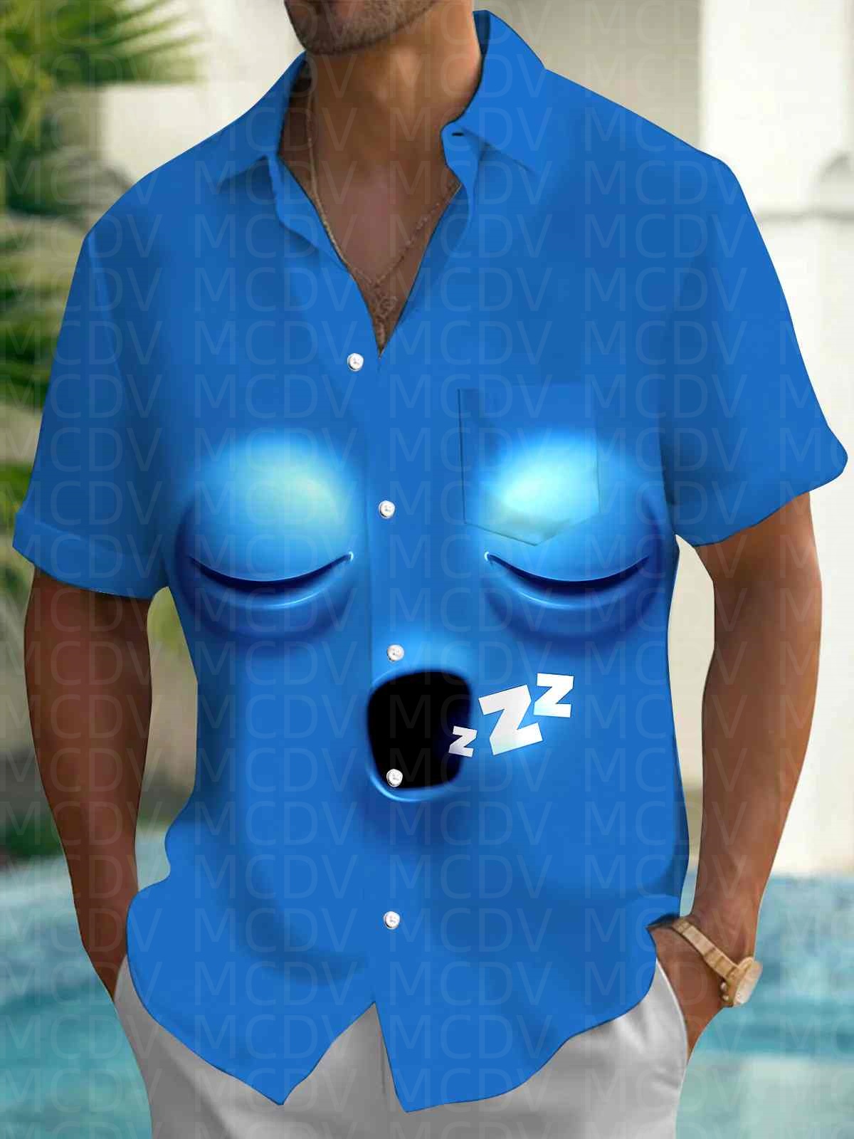 Camicia Hawaiana da Uomo con M - Shirt Camp Collar recensione e prezzo