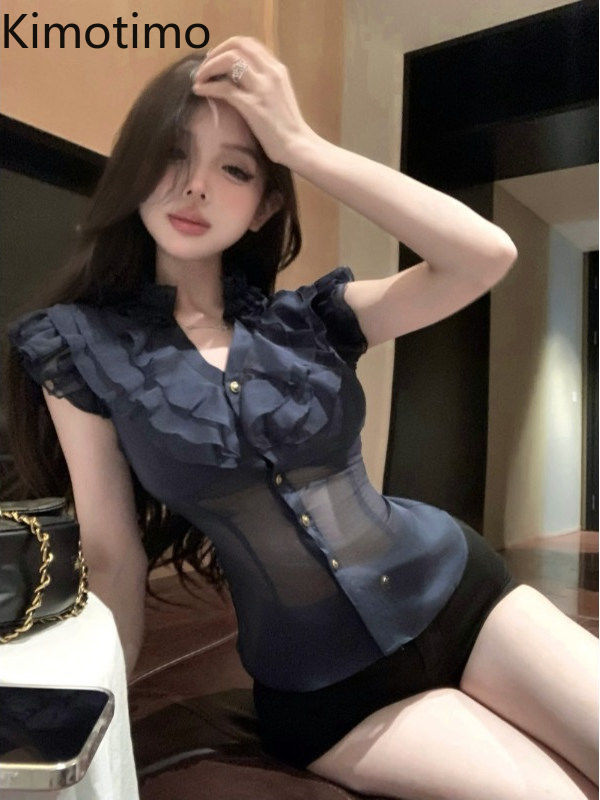 Kimotimo Elegante Camicia Senz - Shirt Camp Collar recensione e prezzo