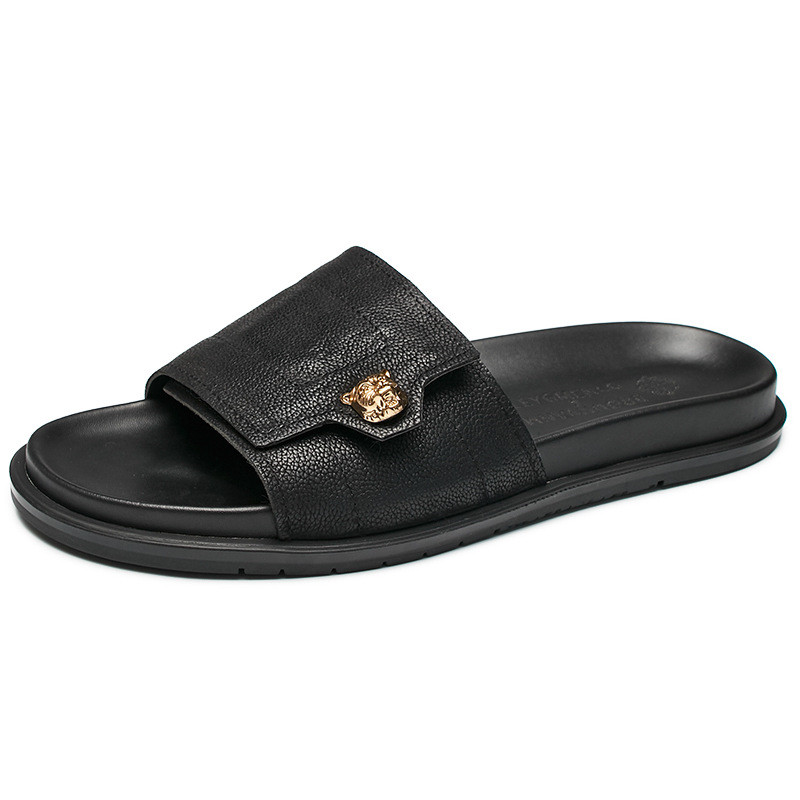 2025 Nuove pantofole in vera p - Flip Flop Leather Men recensione e prezzo